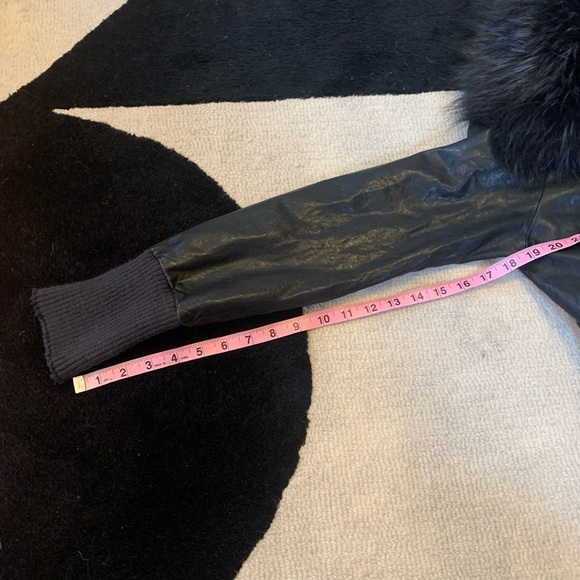 Giorgio Brato Leather Jacket with Removable Fur. Size 46z - Picture 14 of 15